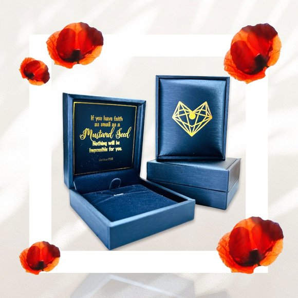 18k Gold Mustard Seed Faith Round Necklace - Picture 5 of 10